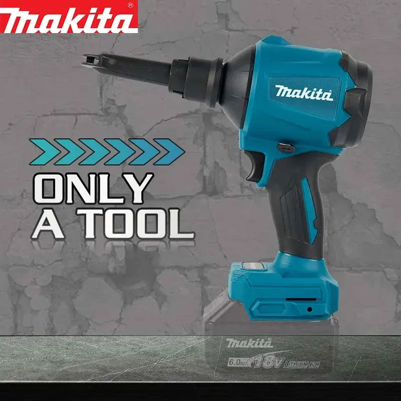 Aspirapolvere portatile ricaricabile Makita DAS180 con spazzola per trapano, ideale per la pulizia e l’aspirazione, alimentato a batteria al litio da 18 V.