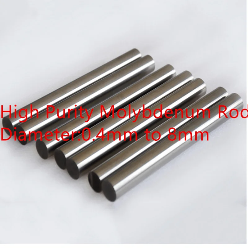 Molybdenum pure Mo≥99.99% molybdenum rod Metal Bar Diameter 10-30mm Mo Rod Stick Cylinder for DIY Hobbies Crafts Length 100mm