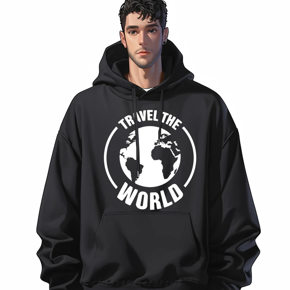 

Travel The World Plain Hoodie Men's Clothing Deals Feminist Long Sleeve Pullover Hoodie For Men