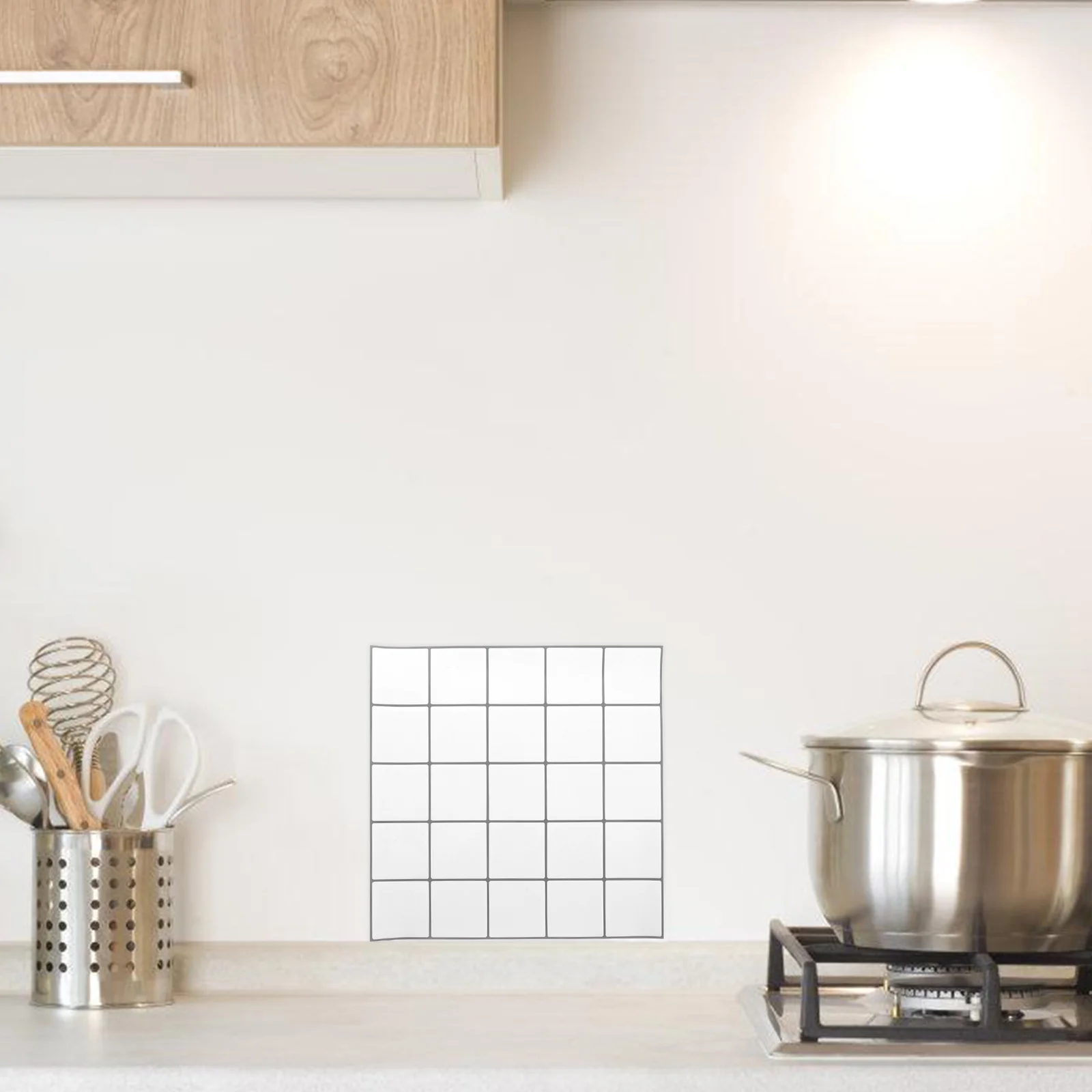 

Kitchen Stickers Adhesive Tiles Bathroom Wall Decor Peel Stick Heat Resistant Waterproof Durable 3D Design Kitchen Bathrooms