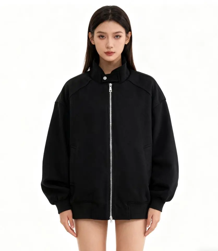 Kurtki bomberki Kwiaty Damskie Jesień Siateczka Z Wstawkami Dekolt Okrągły Marszczenia Falbany Sznurek Preppy Hipster Karnawał Odzież Klubowa Unikalny Styl Casual