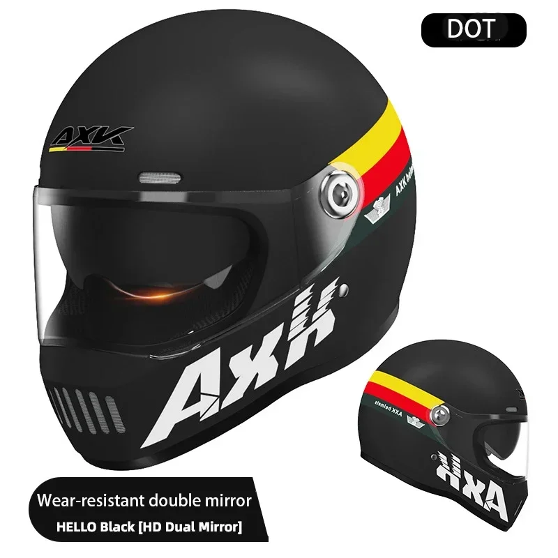 Casco de cara completa abatible para Moto eléctrica para hombre y mujer, de alta calidad, con certificación DOT, visera de doble espejo, casco de seguridad para carreras con dos y una escena