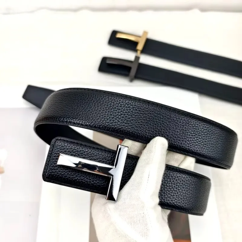 Cintura da uomo d'affari in pelle di alta qualità da 3,8 cm Designer di marca di lusso Cinture famose per uomo Jeans Strap Cintura con fibbia in metallo maschile