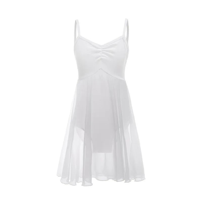 Vestido de Ballet para niñas, leotardos de baile, camisola suave, traje de gimnasia, vestido bonito para niños, Ropa de baile sin mangas