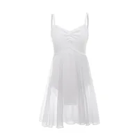 Vestido de Ballet para niñas, leotardos de baile, camisola suave, traje de gimnasia, vestido bonito para niños, Ropa de baile sin mangas