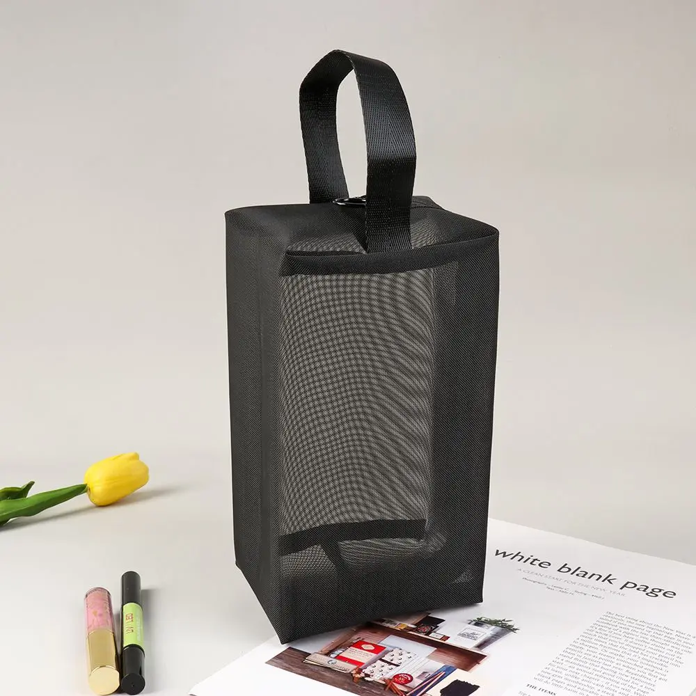 Camping Handbags Storage Mesh Package Cosmetic Bag Makeup Pouch Travel Organizer