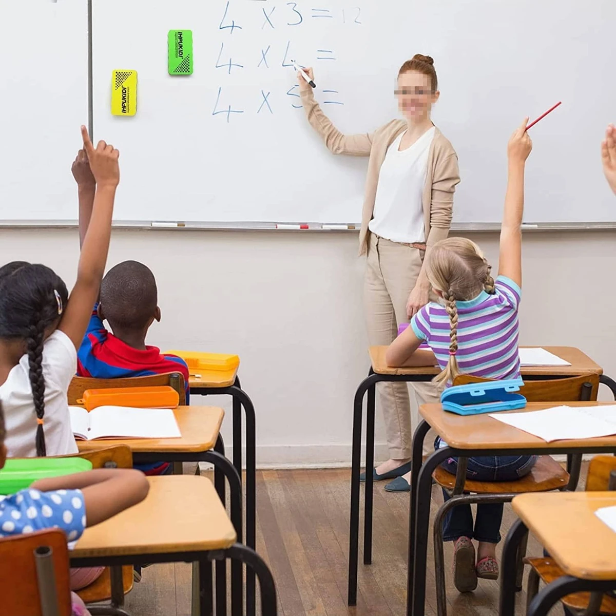 4pcs Magnetic Whiteboard Eraser