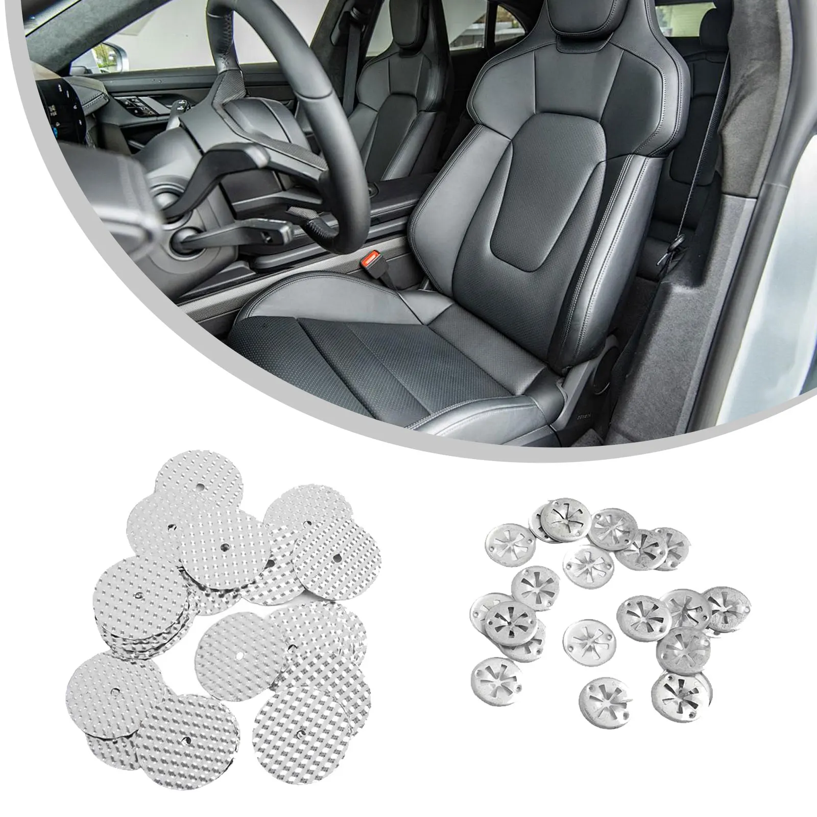 Silver Heat Shield Kit Heat Protection Repair Kit Auto Parts Repair Sheets Quick Installation Process Replacement Installation