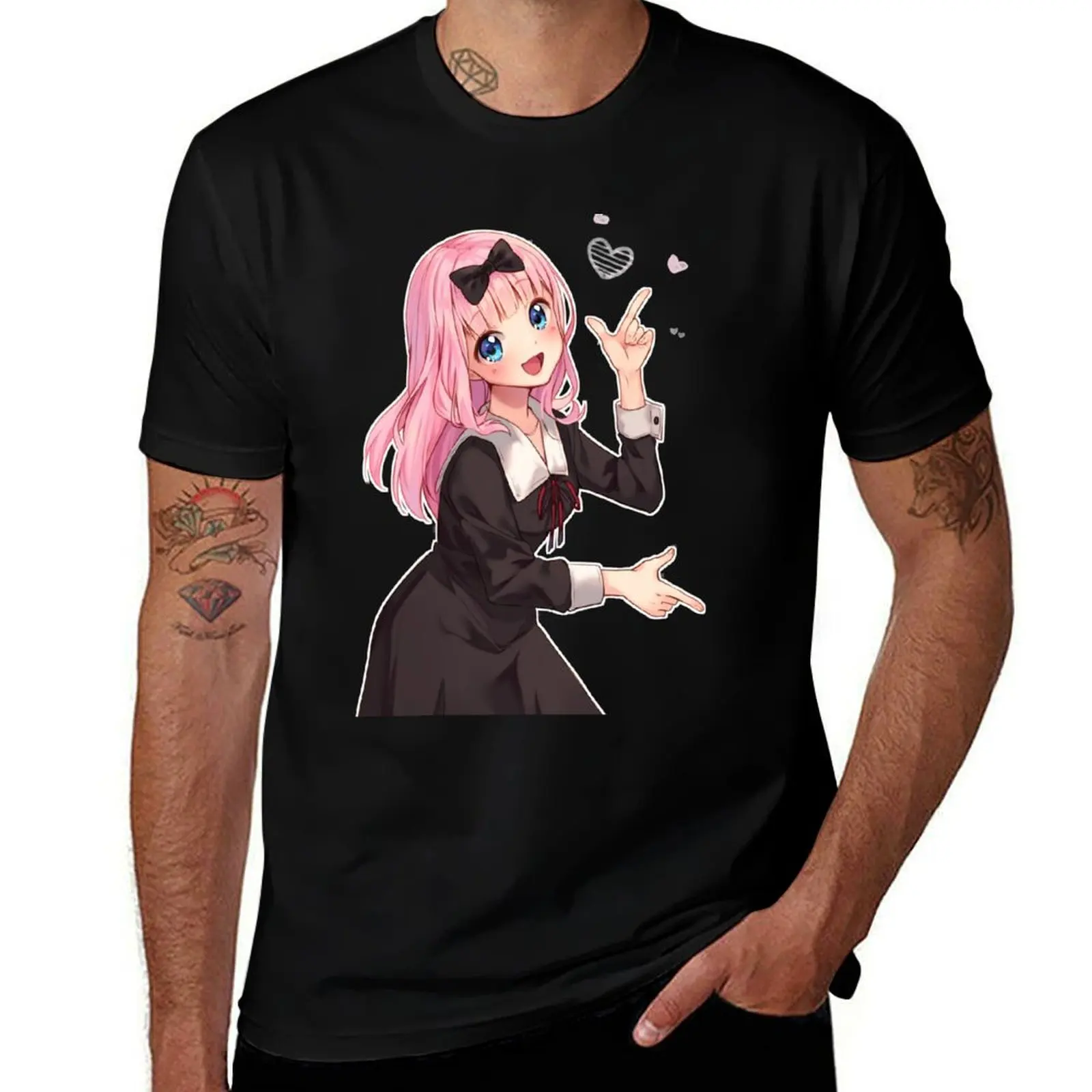 Shuki Shuki Doki Doki T-Shirt Everyday Wear Basic Short Sleeve Top