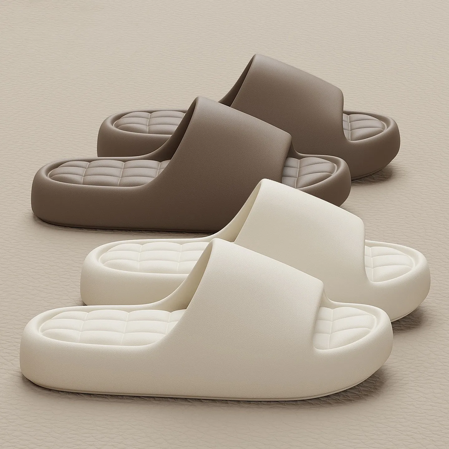 

Новые летние шлепанцы унисекс с толстой подошвой, пляжные и домашние тапочки, повседневные нескользящие уличные сандалии для пар, мягкие напольные тапочки