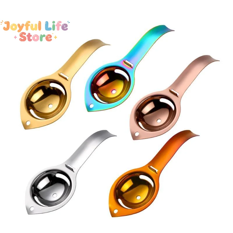 Hot Sale Egg Yolk White Filter Food Grade Eggs Divider Stainless Steel Sieve Kitchen Gadget Baker Tool Egg Extractor