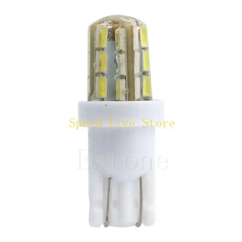 

547C Xenon White 24-SMD T10 168 194 3014 LED Bulbs For Car License Plate Lights New