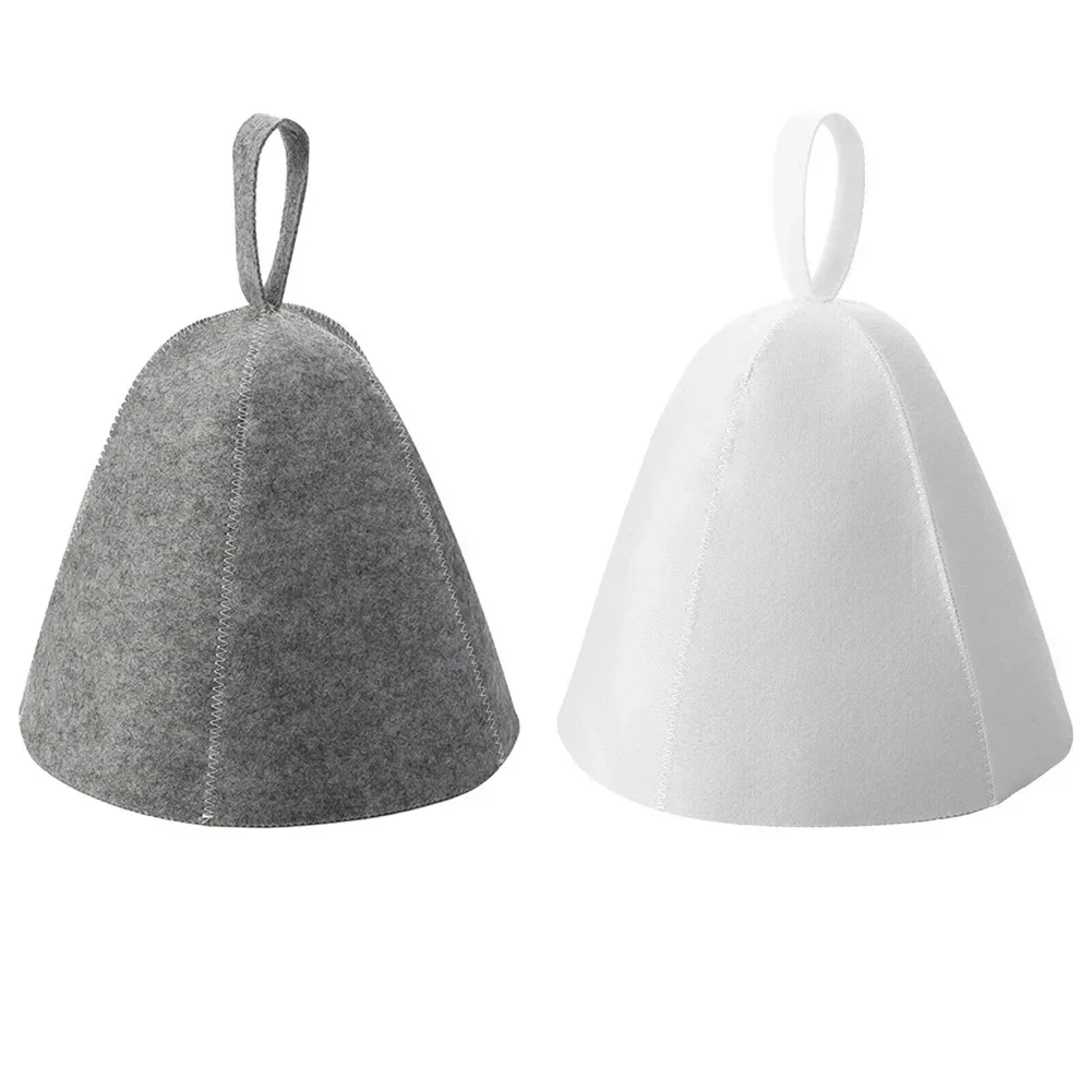 

1pc Wool Felt Sauna Hat Hair Protection Spa Sauna Parts For Bathroom Protection Anti Heat Sauna Hat Drying Towel Hats
