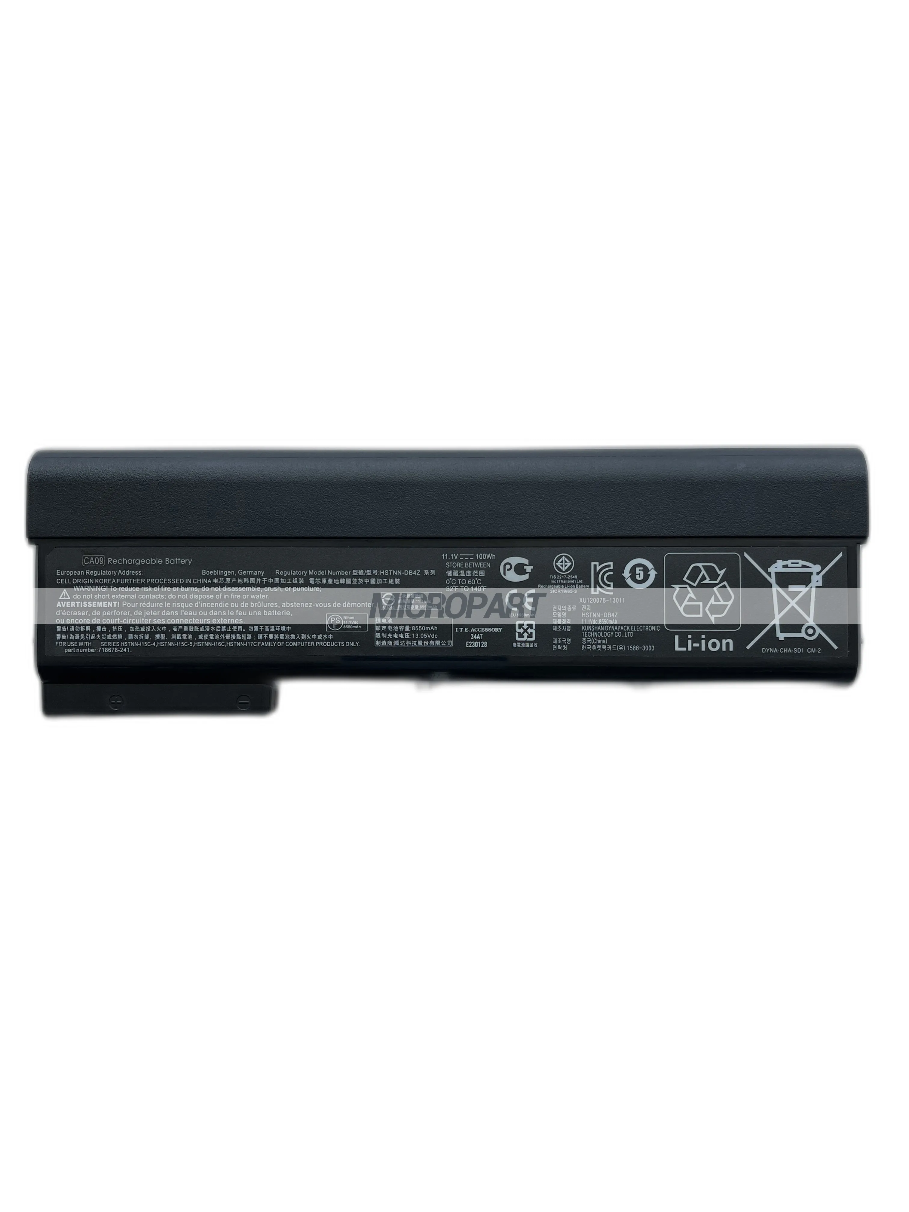 Imagem -02 - Substituição da Bateria do Portátil para Probook Longa Duração da Bateria Li-ion 100wh 11.1v hp Ca09 640 g1 645 g1 650 g1 650 g2 655 g1 655 g2