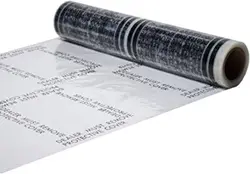 Auto Adhesive Plastic Floor Mat, 4 mil | Perforated Every 24