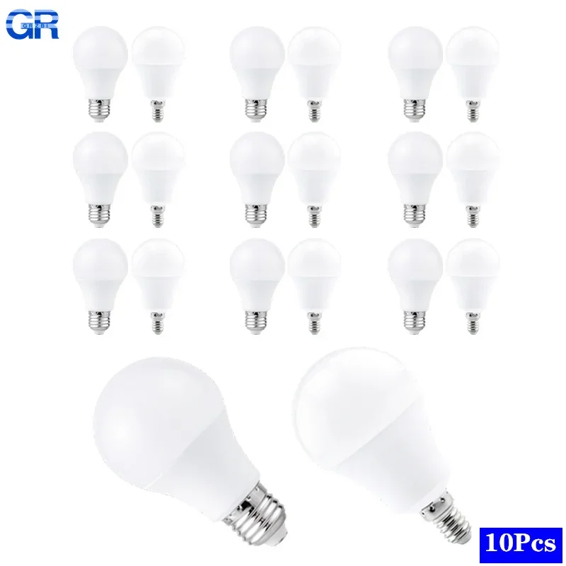 

10pcs/lot E27 LED Bulbs Lamp E14 AC 220V Light Bulb 3W 6W 9W 12W 15W 18W 20W 24W Lampada Living Room Bombilla Led Bulb Daylight