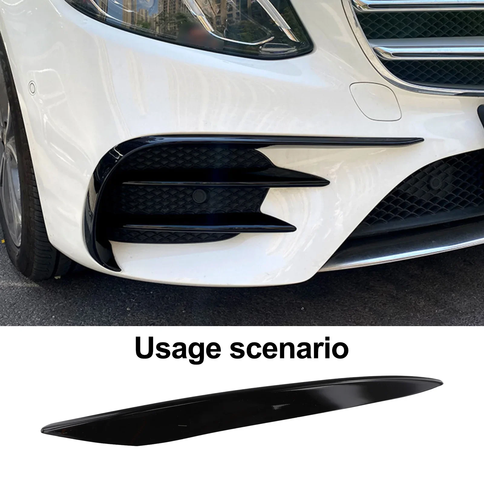 Accesorios para coche, embellecedor de luz antiniebla para coche, 1 par con apariencia de carbono para Benz EClass W213 para Mercedes, alerón de parachoques delantero, nuevo