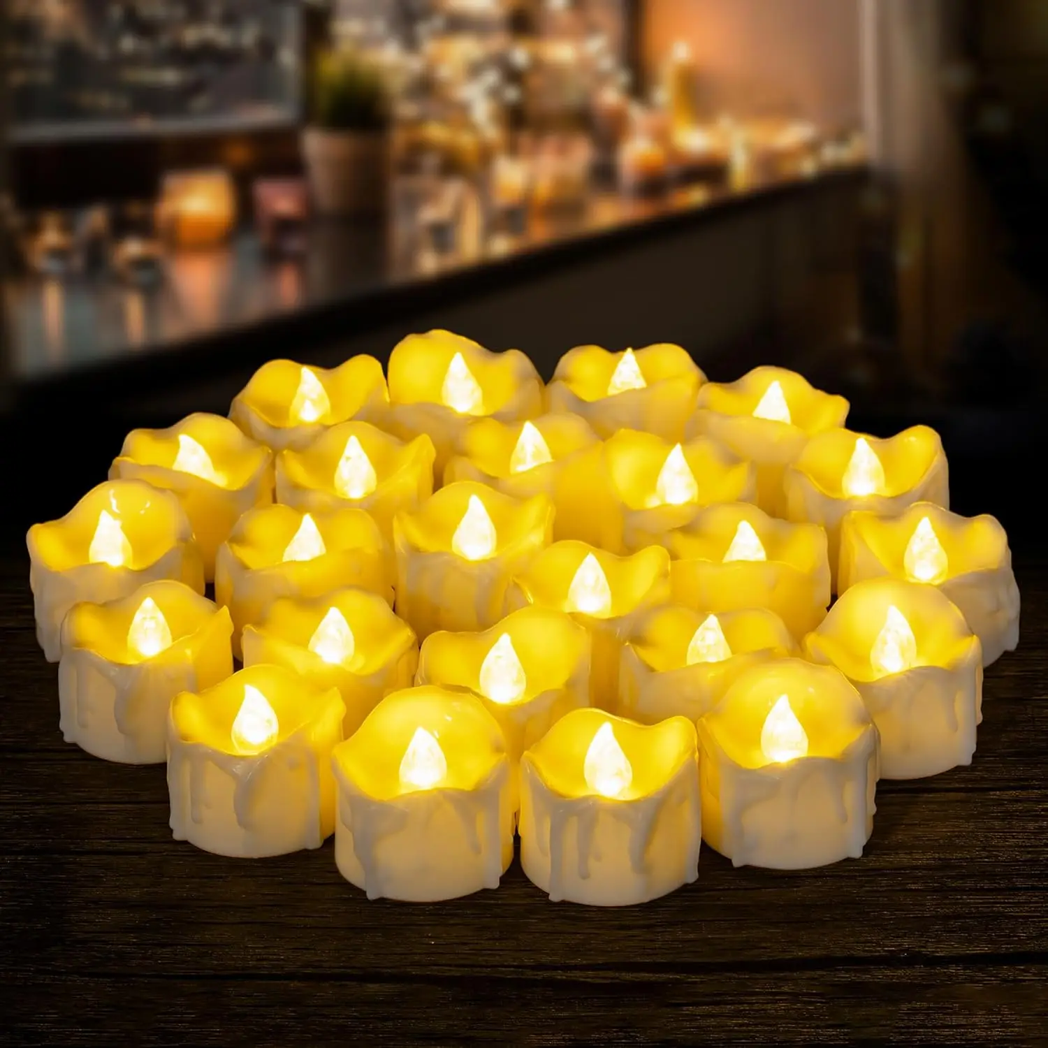 Flameless LED Candle Creative wishing Led Tea Light Warm White Flameless Candle Halloween Christmas Decor Candle Light