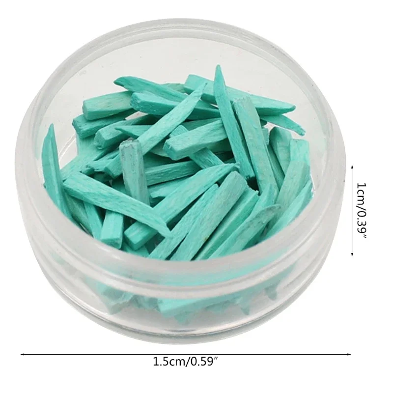 50Pcs Dental Interdental Wooden Wedges with Treated Tips for Tooth Isolation and Gum Protection Disposable Dentist Supplies