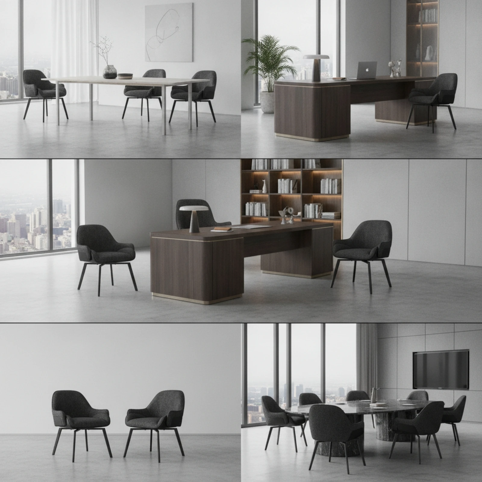 Swivel Dining Chair Curved Enveloping Back Upholstered Chair with Steel Legs Textile Sturdy for Home Office, Reading Corner