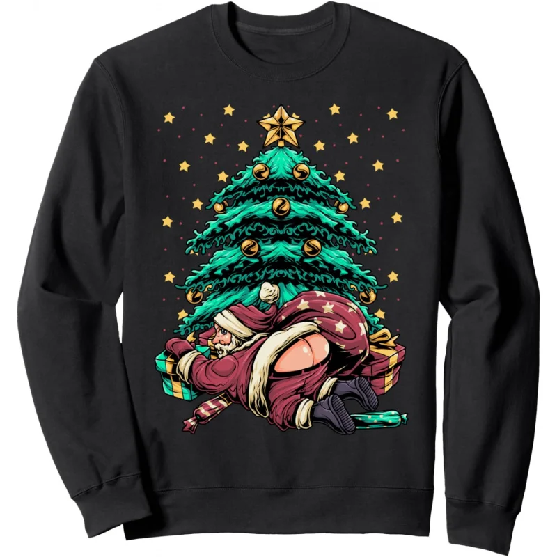 

Sexy Santa Claus fun gift long sleepved MEN'S sweatshirt