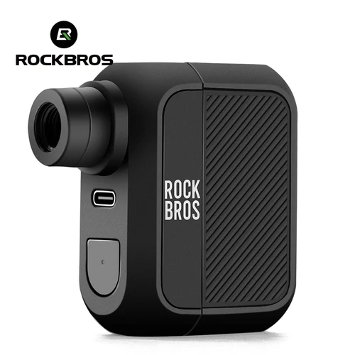 Bomba de aire eléctrica ROCKBROS, bomba portátil de 100PSI para bicicleta, compresor de aire, inflador de neumáticos recargable, capacidad de batería de 300mAh