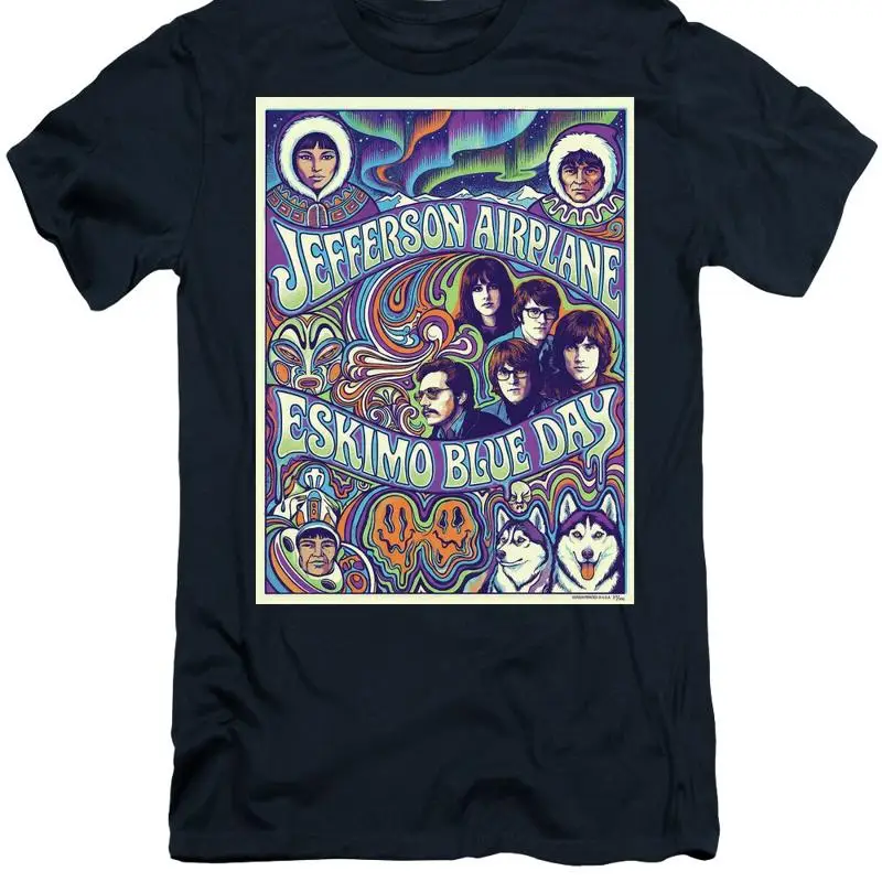 Jefferson Airplane Vintage Music Poster Tribute T-Shirt