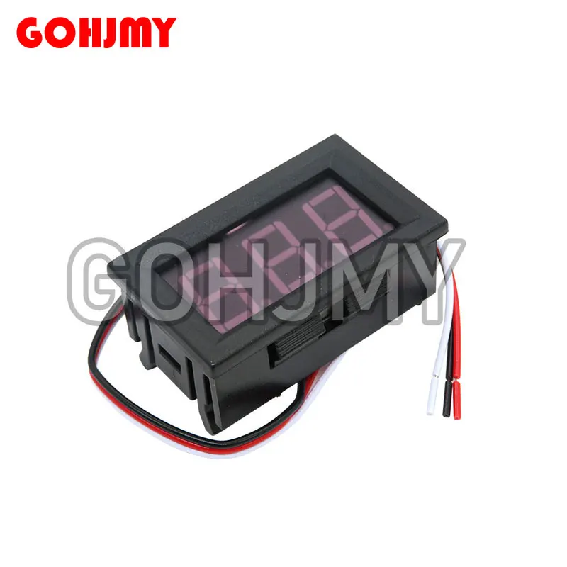 Mini Voltmeter Tester Digital Voltage Test Battery DC 0-30V 3 Wires Red Green Blue Orange White for Auto Car LED Display Gauge