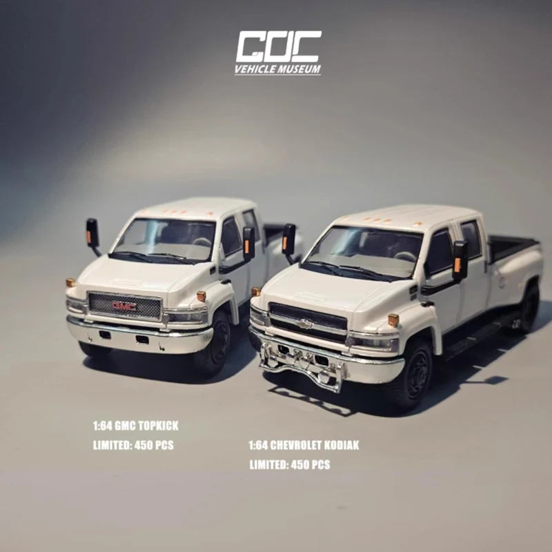 GOC Diecast Escala 1:64 Kodiak & GMC Topkick Pickup Truck Liga