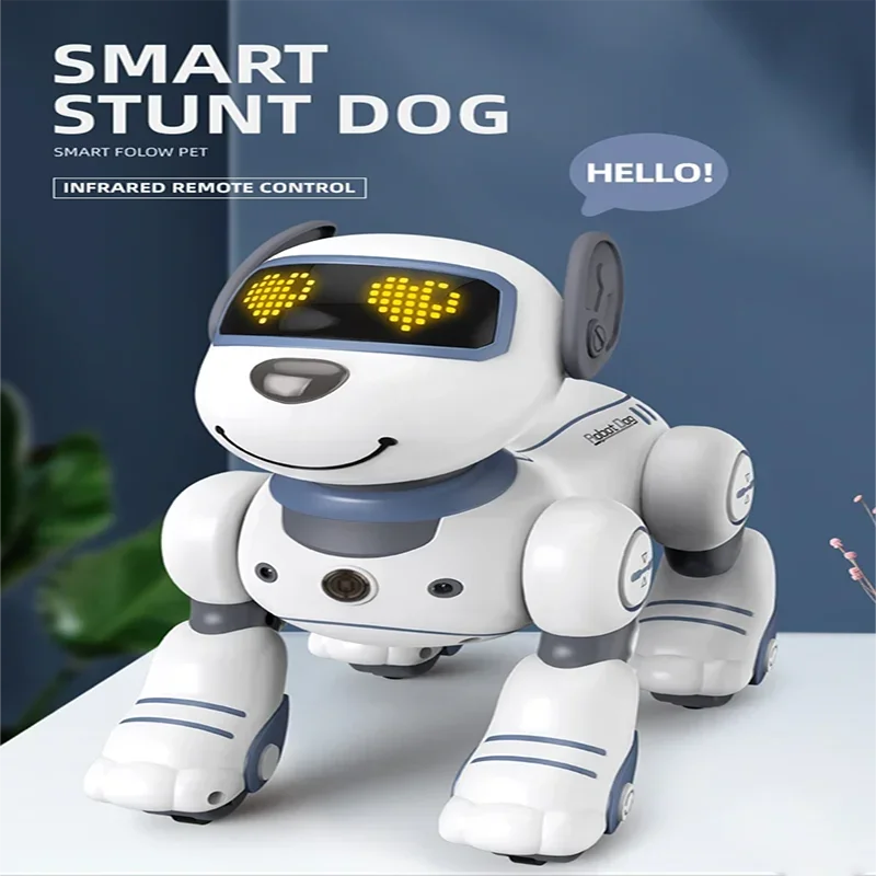 

Electronic RC Robot Dog Intelligent Stunt Walking Dancing Touch Interactive Toy Remote Control Pet Children Toy Christmas Gift
