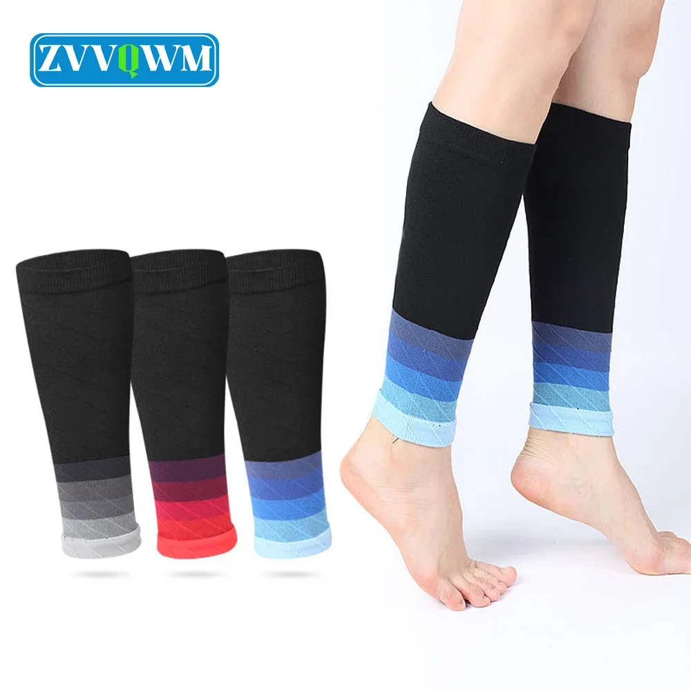 

5Pairs Compression Calf Sleeve Shin Brace Women Men Running Leg Sleeves Sports Calf Brace Varicose Vein Shin Protector Pain