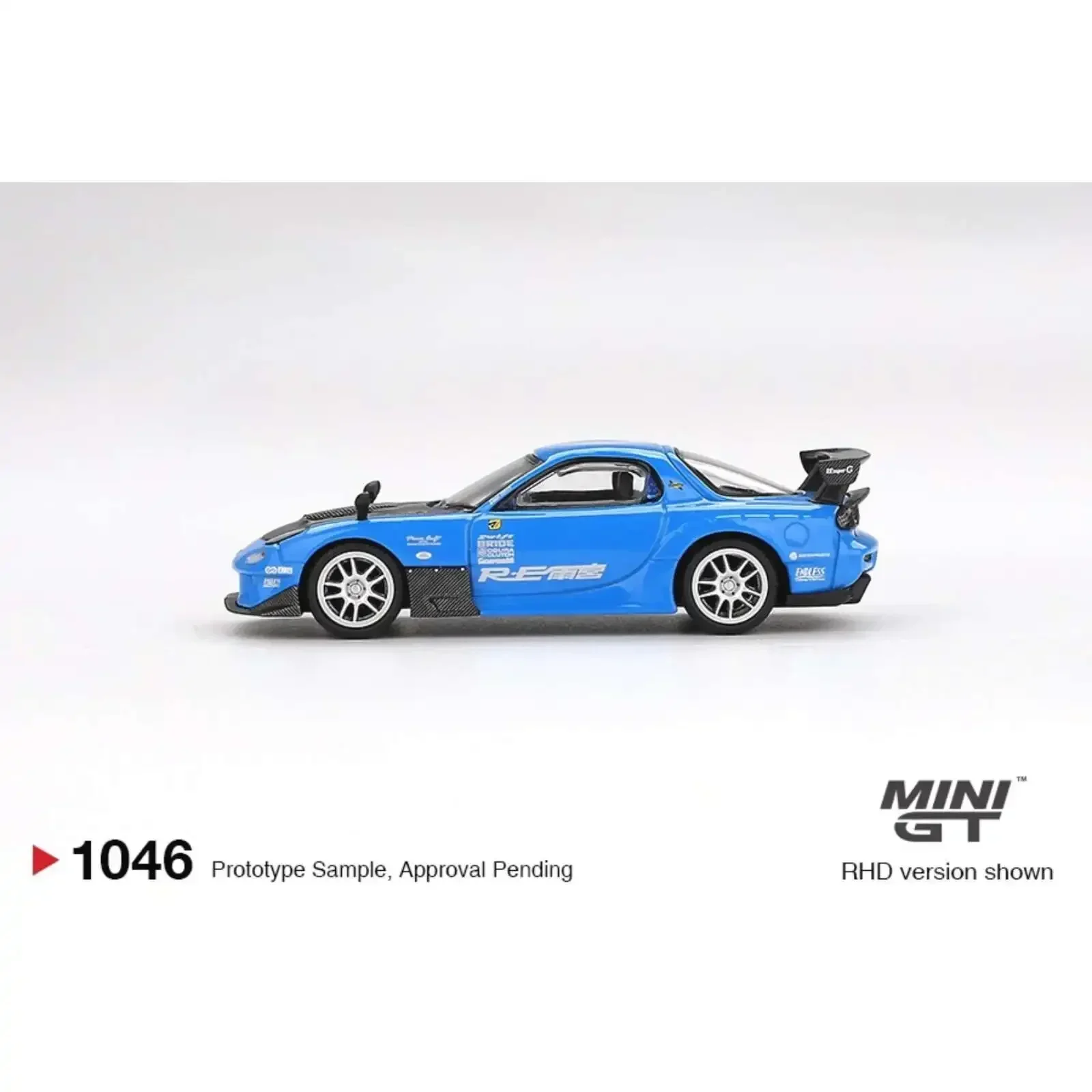 MINIGT متوفر في المخزون 1046 1:64 Mazda RX7 RE Amemiya 20B NA 3ROTOR 7 Ama San Go Diecast مجموعة نماذج السيارة 1046