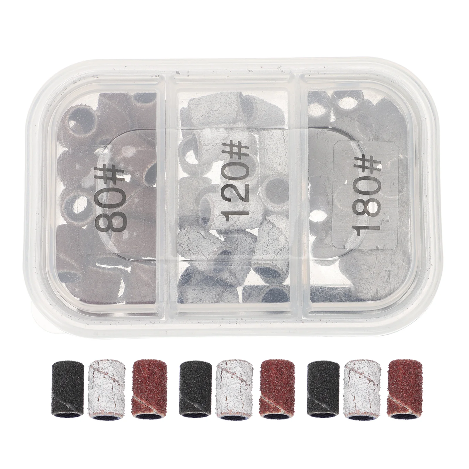 네일 그라인딩 헤드 매니큐어 샌드 링 1박스 네일 살롱 용품 DIY 페디큐어 아트 도구 드릴 폴리싱 밴드