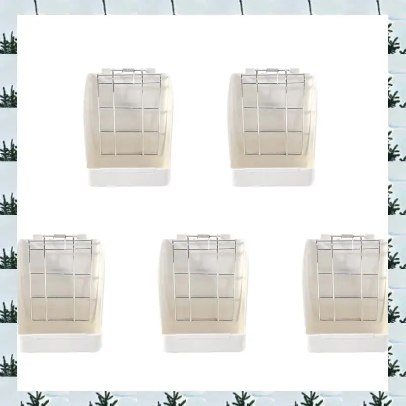 

ABLG 5X Grass Frame Hay Feeder Manger Rack For Guinea Pig Chinchilla Fixed Flip-Up Holder