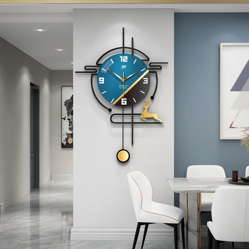 

Light Luxury Fashion Decoration Deer Wall Clock Household Creative Watch