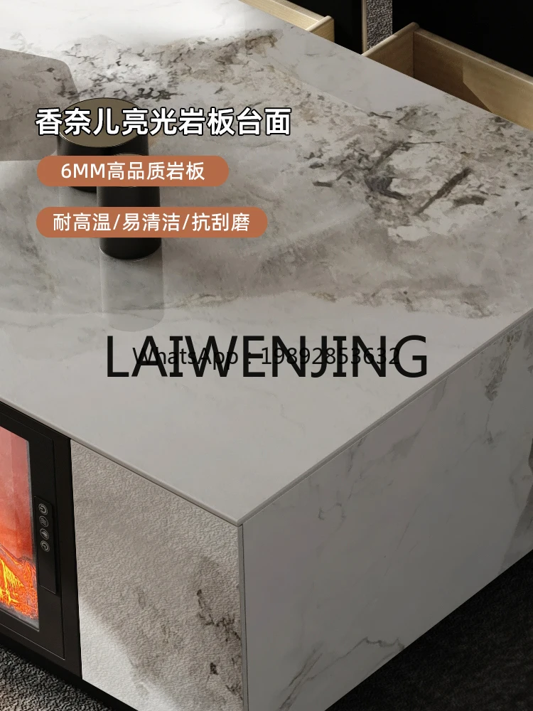 

7ZSP Electronic Fireplace Decoration Simulation Flame Integrated Floor Stone Plate Advanced Sense