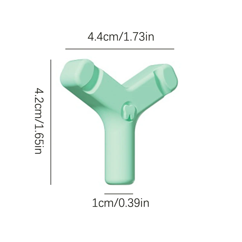 Bâton de morsure dentaire en silicone en forme de Y, prévention de la distorsion du visage, 11% er, 1 à 4 pièces