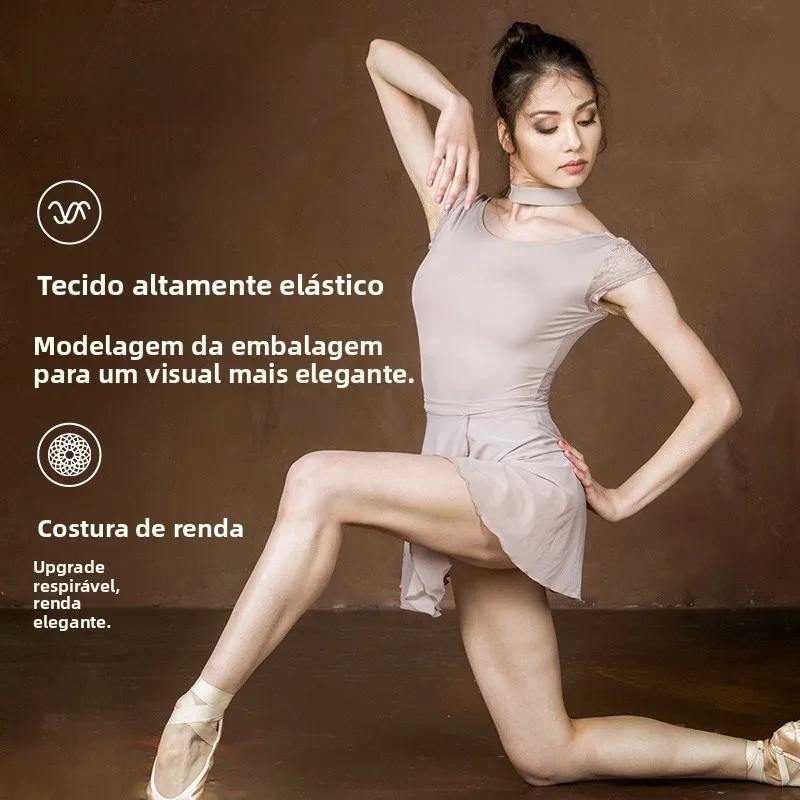 adult-ballet-dance-practice-suit-women's-half-sleeve-stand-collar-splice-body-shape-fitness-costume-by-pao-wu-dance-academy