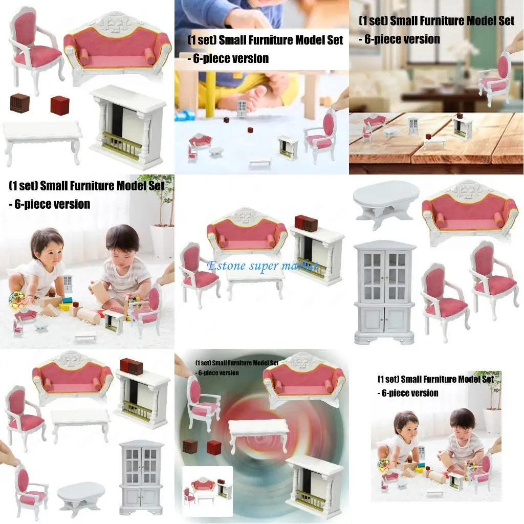 

090B Handcrafts Doll House Miniature Furniture For Kids Creative Pretend Play Activity