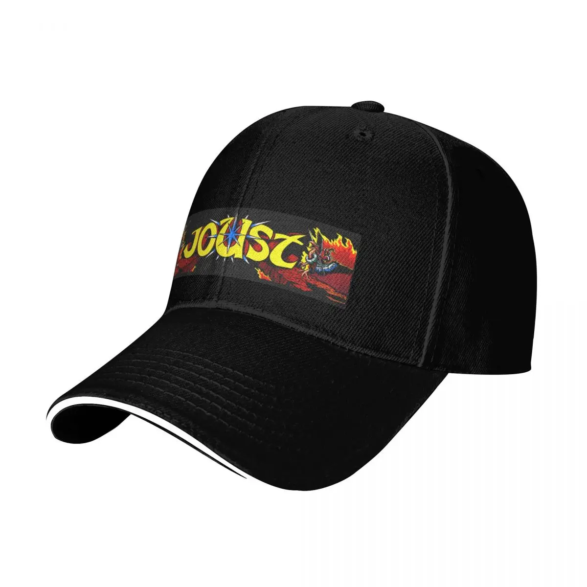 Joust Retro Arcade Baseball Cap Strapback Dad Hat Six Panel Structured Crown Sun Protection UPF 50+