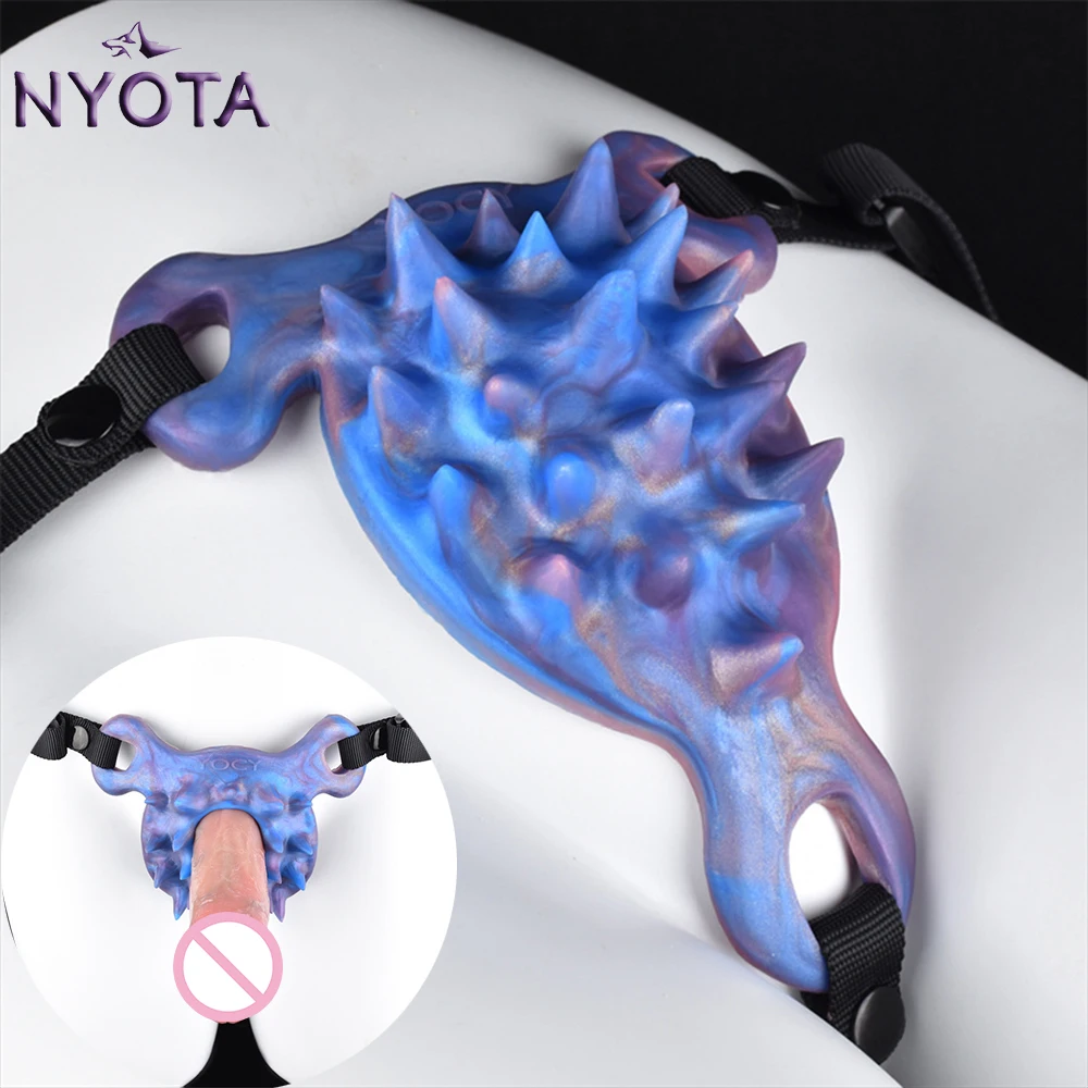 

NYOTA Bumpy Fantasy Grinders Women Sex Toy Soft Silicone Vagina Massager Strap-on Sex Grinder Orgasm Masturbator Adult Supplies