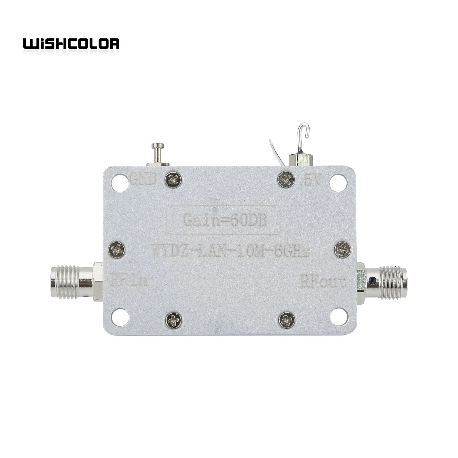 Hamgeek 10MHz-6GHz 60dB High Gain LNA Wideband Amplifier Low Noise Amplifier with SMA Female Connector for RF Signal Drive or RX