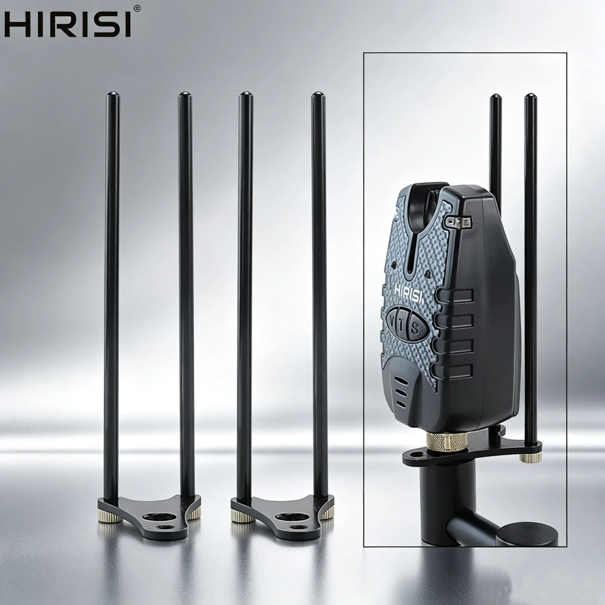 Hirisi Karpfenangel-Snagbars aus Aluminiumlegierung für Bissanzeiger, winddicht, rutschfest, Angelzubehör SN2-1