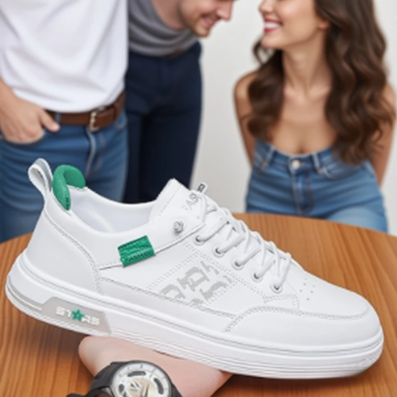 

Модная мужская повседневная обувь, белые кроссовки на платформе, уличная дышащая спортивная обувь, легкие кроссовки, мужские теннисные туфли
