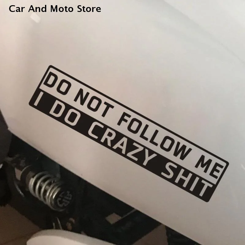 【CMO】1 Pc 15*3cm Funny Car Sticker Do Not Follow Me Reflective  Auto Sticker Decal Car Accessories