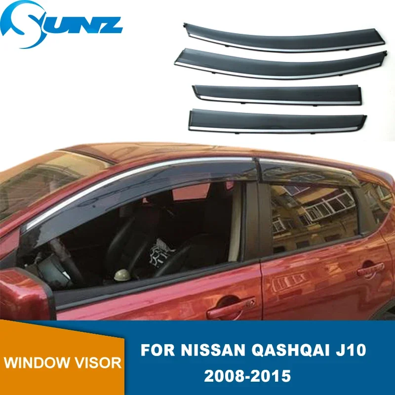 

Door Visor For Nissan Qashqai J10 2008 2009 2010 2011 2012 2013 2014 2015 Car Window Visor Vent Shade Deflector Sun/Rain Guards