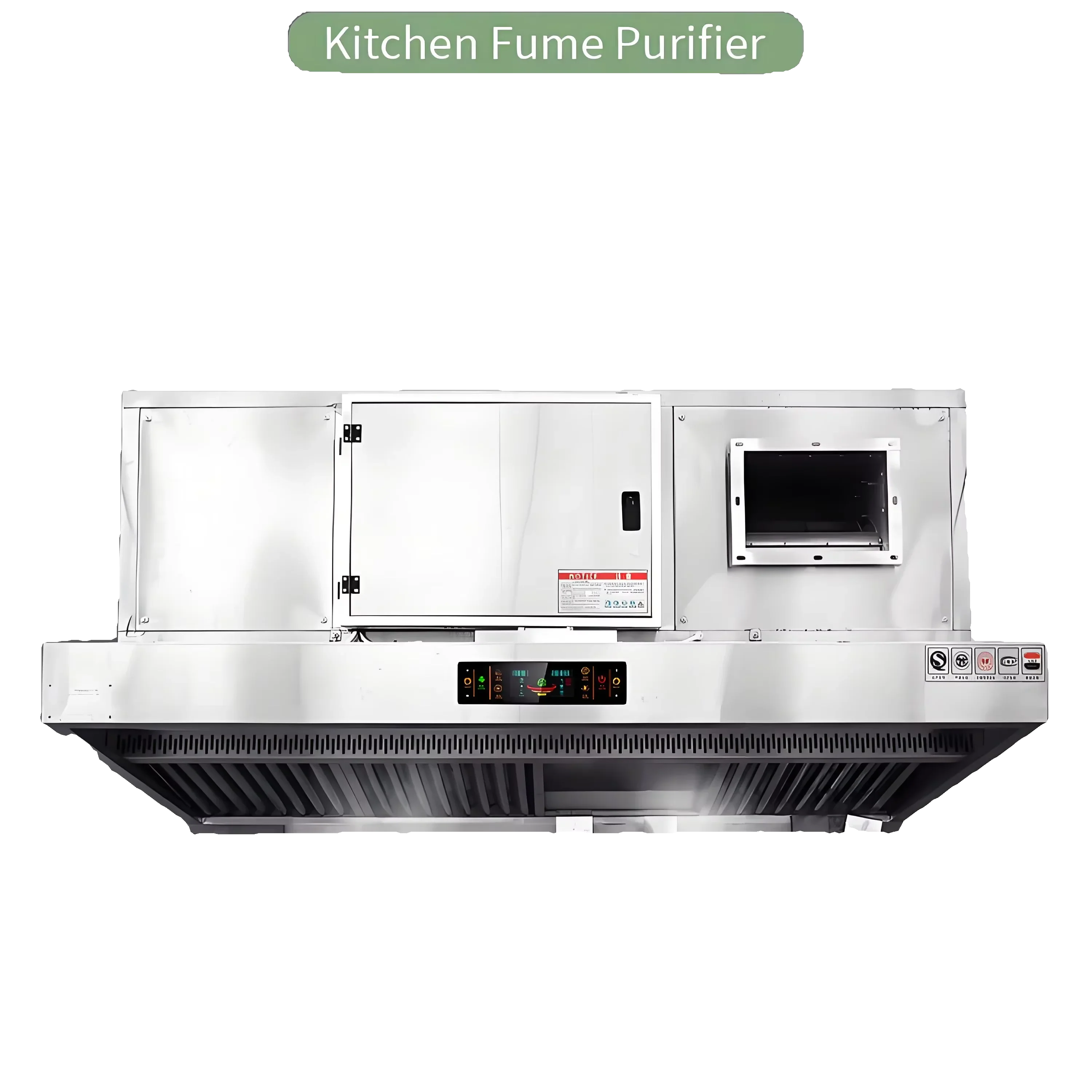 Commercial Kitchen Exhaust Emission Range Hoods Extractor Hood With Esp Filter