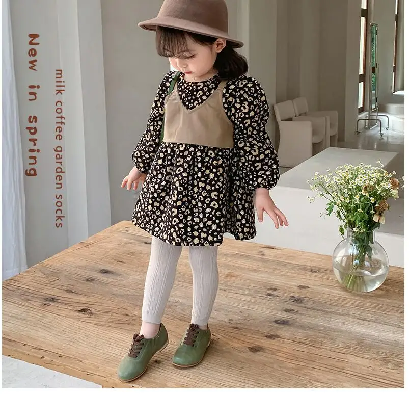 Spring Autumn Girls Pants Warm Knitted Baby Leggings Soild Color Cotton Pants Kids Children Leggings 0-8 Years