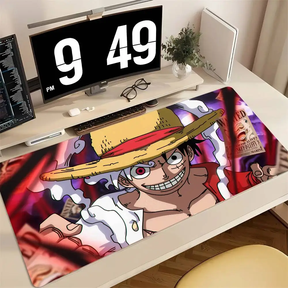 One Piece Anime Gaming Mouse Pad XXL Rubber Keyboard Desk Mat With 2MM Lock Edge For PC Gamer