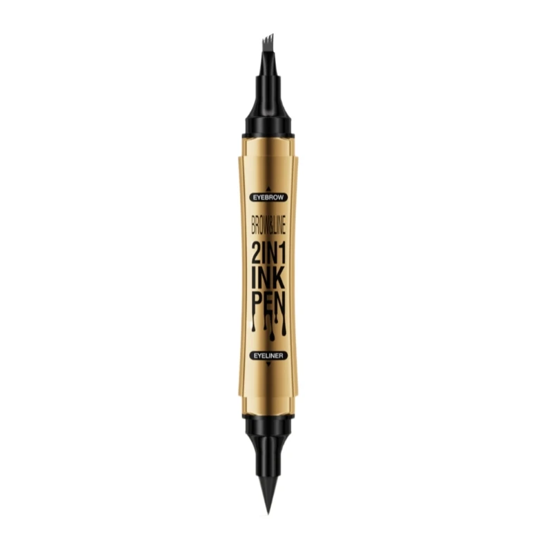 Eye Brow Pencils với 4 Nĩa Đầu Bút kẻ lông mày dạng lỏng Bút kẻ mắt Bút chống thấm nước Bút kẻ mày lâu dài Bút chì kẻ mày